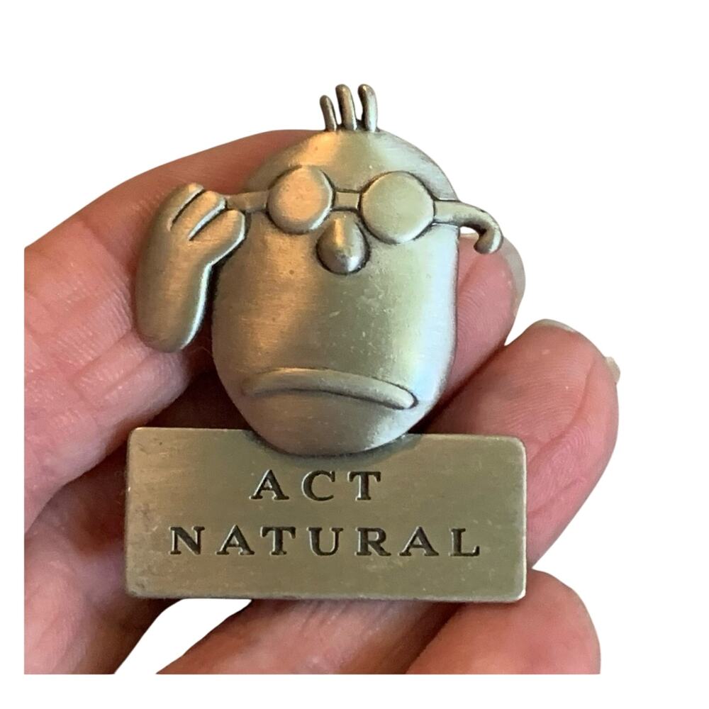 J. Benton Act Natural Pin or Brooch